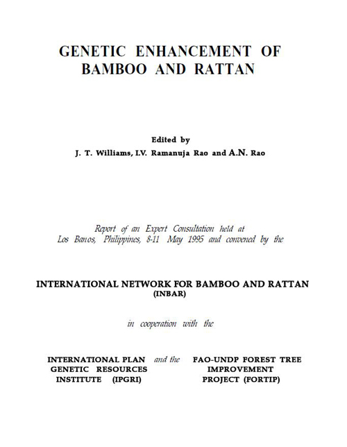 Genetic Enhancement of Bamboo and Rattan