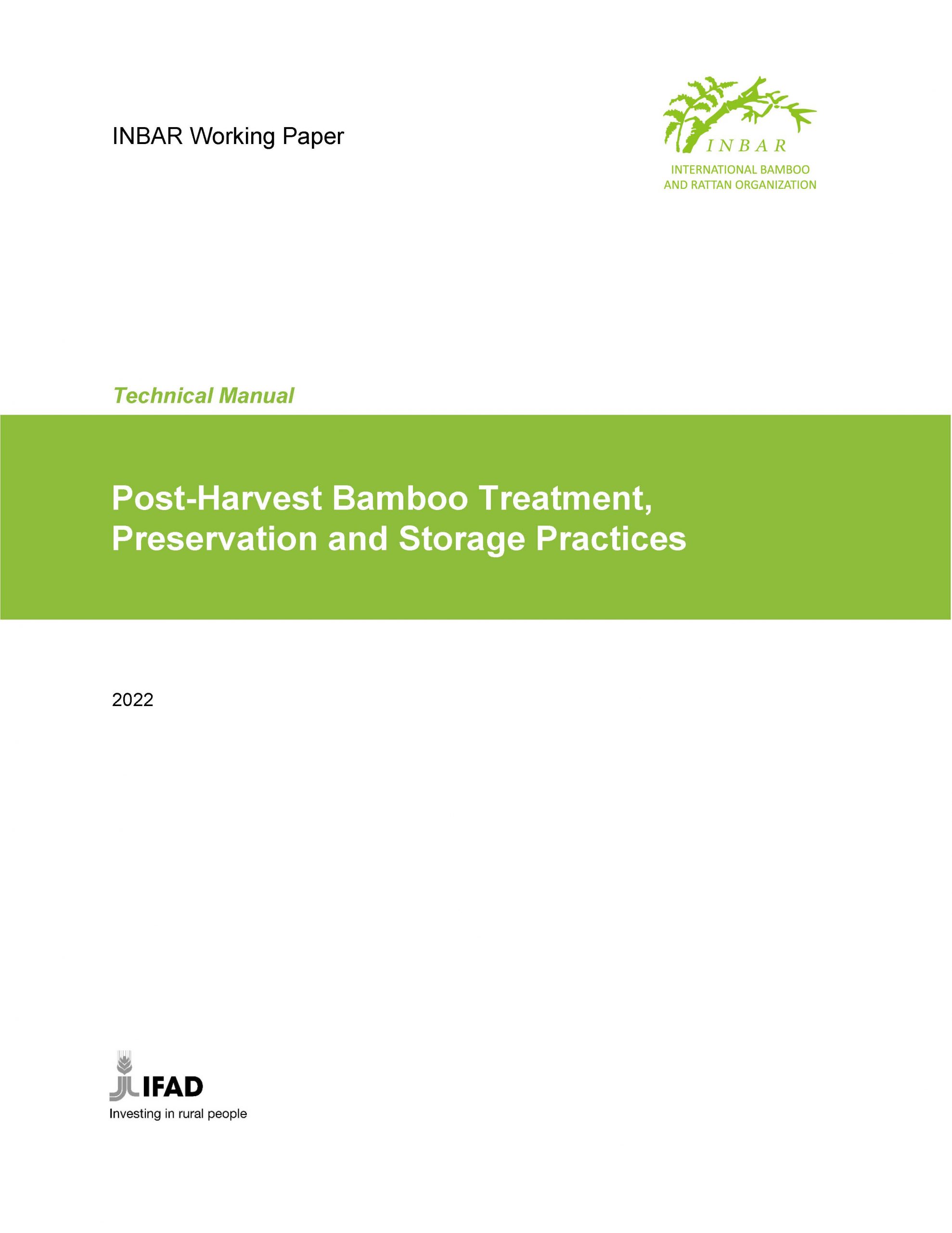Post-Harvest Bamboo Treatment, Preservation and Storage Practices